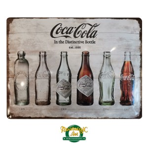 Метална табела "Бутилки Кока-Кола"